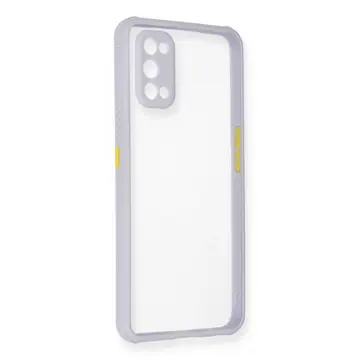 Realme 7 Pro Kılıf Miami Şeffaf Silikon - Lila