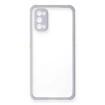 Realme 7 Pro Kılıf Miami Şeffaf Silikon - Lila