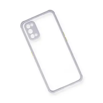 Realme 7 Pro Kılıf Miami Şeffaf Silikon - Lila