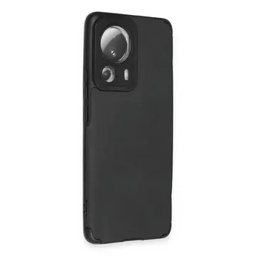 Xiaomi Mi 13 Lite Kılıf Loop Deri Silikon - Siyah