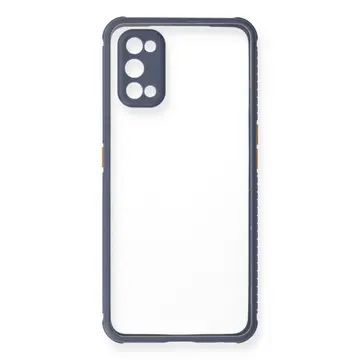 Realme 7 Pro Kılıf Miami Şeffaf Silikon - Gri