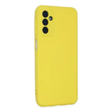Samsung Galaxy M23 Kılıf Nano İçi Kadife Silikon - Sarı