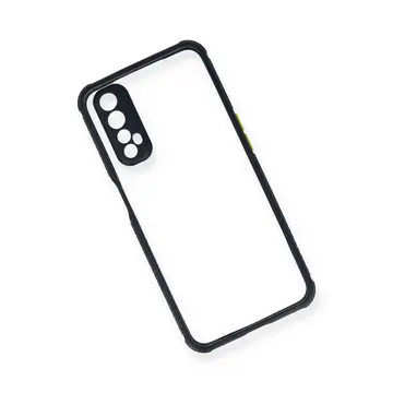 Realme 7 Kılıf Miami Şeffaf Silikon - Lacivert