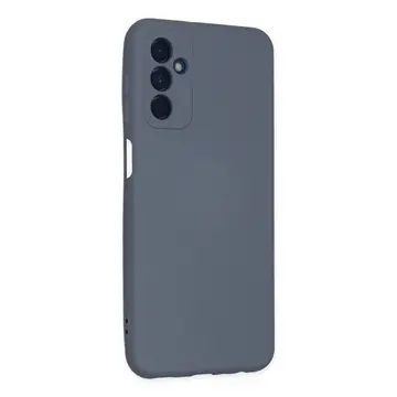 Samsung Galaxy M23 Kılıf Nano İçi Kadife Silikon - Gri