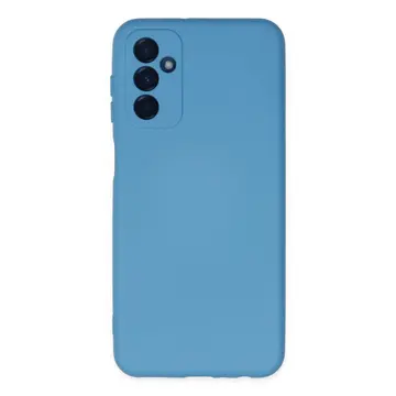 Samsung Galaxy M23 Kılıf Nano İçi Kadife Silikon - Mavi