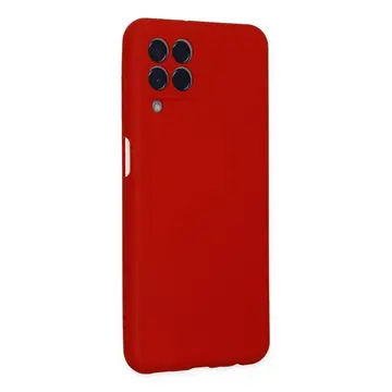 Samsung Galaxy M33 Kılıf Nano İçi Kadife Silikon - Kırmızı
