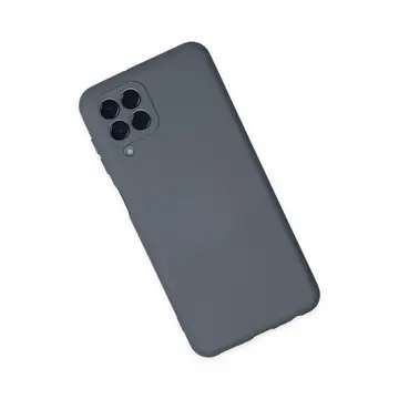 Samsung Galaxy M33 Kılıf Nano İçi Kadife Silikon - Gri
