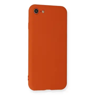 İphone 7 Kılıf Nano İçi Kadife Silikon - Kırmızı