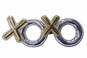 Kırmızı Renk Xoxo Yazılı Parti Gözlüğü 17x7 Cm