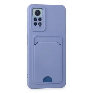 Xiaomi Redmi Note 11 Pro Kılıf Kelvin Kartvizitli Silikon - Lila