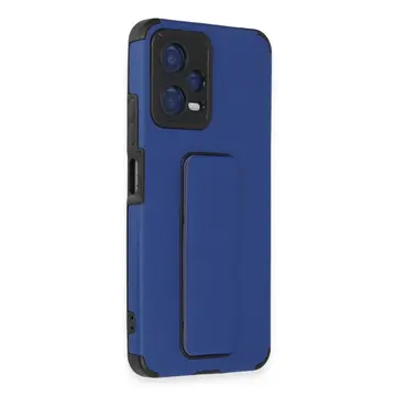 Xiaomi Poco X5 5g Kılıf Mega Standlı Silikon - Mavi