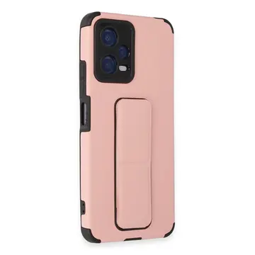 Xiaomi Poco X5 5g Kılıf Mega Standlı Silikon - Pudra