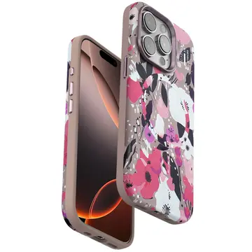 Onegif  İphone 14 Pro Flower Series Magsafe Kapak - Pembe