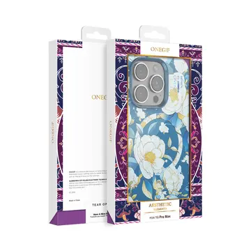 Onegif  İphone 14 Pro Flower Series Magsafe Kapak - Pembe