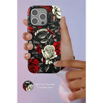 Onegif  İphone 14 Pro Max Flower Series Magsafe Kapak - Pembe