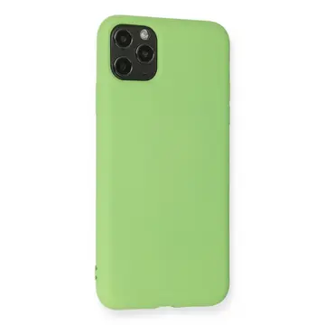 İphone 11 Pro Max Kılıf Nano İçi Kadife Silikon - Yeşil