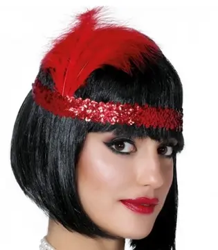 7039ler 8039ler Ve 9039lar Temalı Gümüş Renk Çarliston Saç Bandı