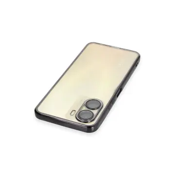 Vivo Y16 Kılıf Razer Lensli Silikon - Siyah