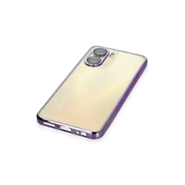 Vivo Y16 Kılıf Razer Lensli Silikon - Mor