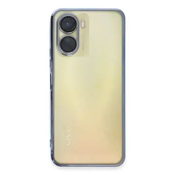 Vivo Y16 Kılıf Razer Lensli Silikon - Açık Mavi