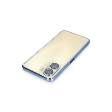 Vivo Y16 Kılıf Razer Lensli Silikon - Açık Mavi
