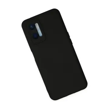 Oppo A96 Kılıf Nano İçi Kadife Silikon - Siyah