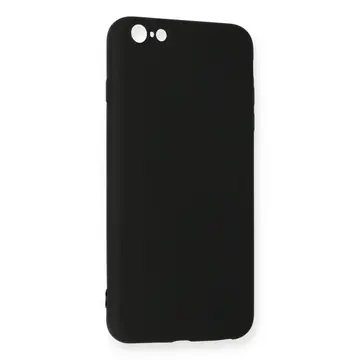 İphone 6 Plus Kılıf Nano İçi Kadife Silikon - Siyah
