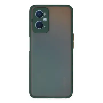 Oppo A96 Kılıf Montreal Silikon Kapak - Yeşil