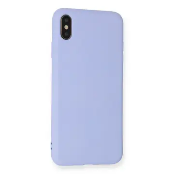 İphone Xs Max Kılıf Nano İçi Kadife Silikon - Lila