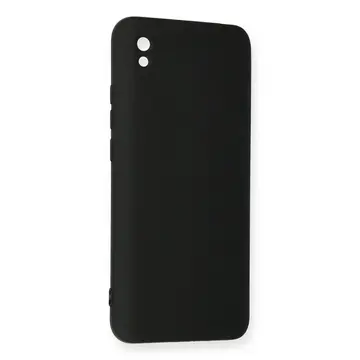 Xiaomi Redmi 9a Kılıf Nano İçi Kadife Silikon - Siyah