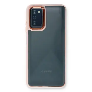 Samsung Galaxy A03s Kılıf Dora Kapak - Pudra