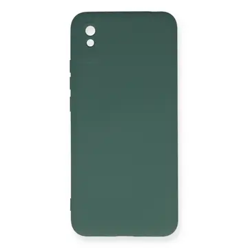 Xiaomi Redmi 9a Kılıf Nano İçi Kadife Silikon - Koyu Yeşil