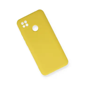 Xiaomi Redmi 9c Kılıf Nano İçi Kadife Silikon - Sarı