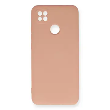 Xiaomi Redmi 9c Kılıf Nano İçi Kadife Silikon - Pudra