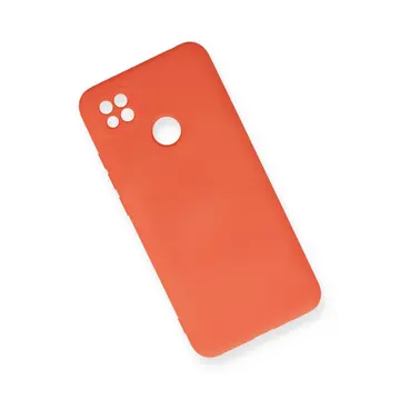 Xiaomi Redmi 9c Kılıf Nano İçi Kadife Silikon - Turuncu