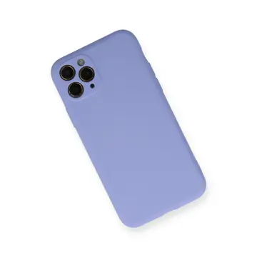 İphone 11 Pro Kılıf Nano İçi Kadife Silikon- Lila