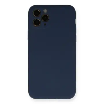 İphone 11 Pro Kılıf Nano İçi Kadife Silikon - Lacivert