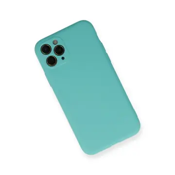 İphone 11 Pro Kılıf Nano İçi Kadife Silikon - Turkuaz