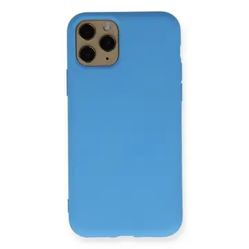 İphone 11 Pro Kılıf Nano İçi Kadife Silikon - Mavi