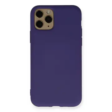 İphone 11 Pro Kılıf Nano İçi Kadife Silikon - Mor