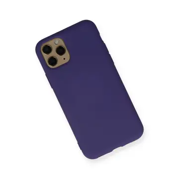 İphone 11 Pro Kılıf Nano İçi Kadife Silikon - Mor