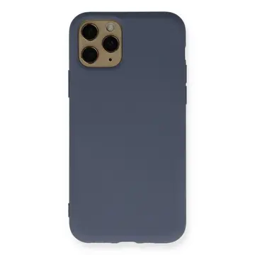 İphone 11 Pro Kılıf Nano İçi Kadife Silikon - Gri