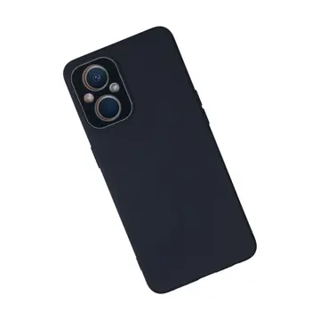Oppo Reno 7 Lite Kılıf Lansman Glass Kapak - Lacivert