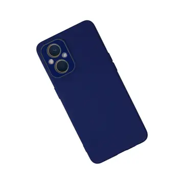 Oppo Reno 7 Lite Kılıf Lansman Glass Kapak - Sky Blue