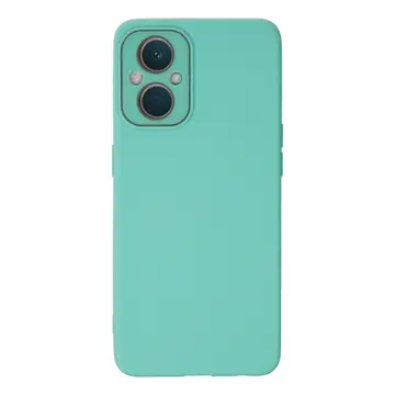 Oppo Reno 7 Lite Kılıf Lansman Glass Kapak - Turkuaz