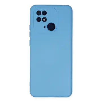 Xiaomi Redmi 10c Kılıf Nano İçi Kadife Silikon - Mavi