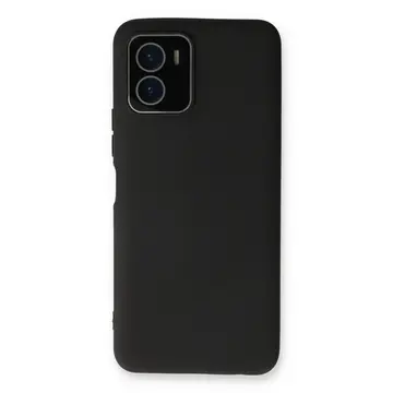 Vivo Y15s Kılıf Lansman Glass Kapak - Siyah