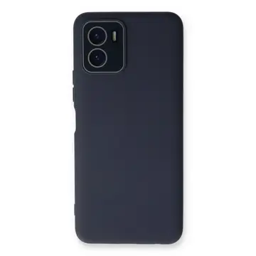 Vivo Y15s Kılıf Lansman Glass Kapak - Lacivert