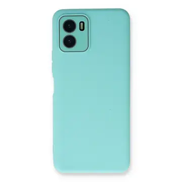 Vivo Y15s Kılıf Lansman Glass Kapak - Turkuaz
