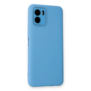 Vivo Y15s Kılıf Lansman Glass Kapak - Mavi